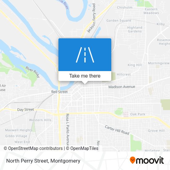 North Perry Street map