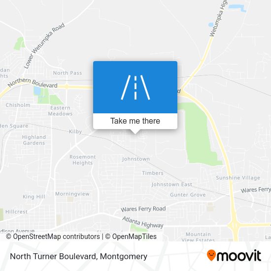 North Turner Boulevard map