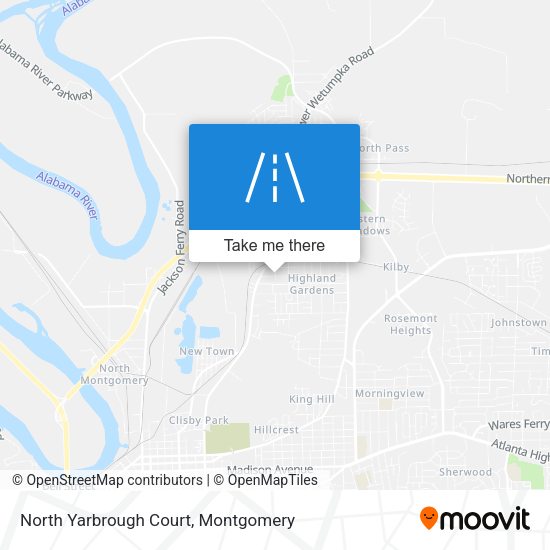North Yarbrough Court map