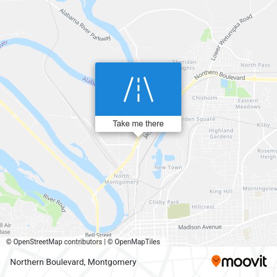 Northern Boulevard map