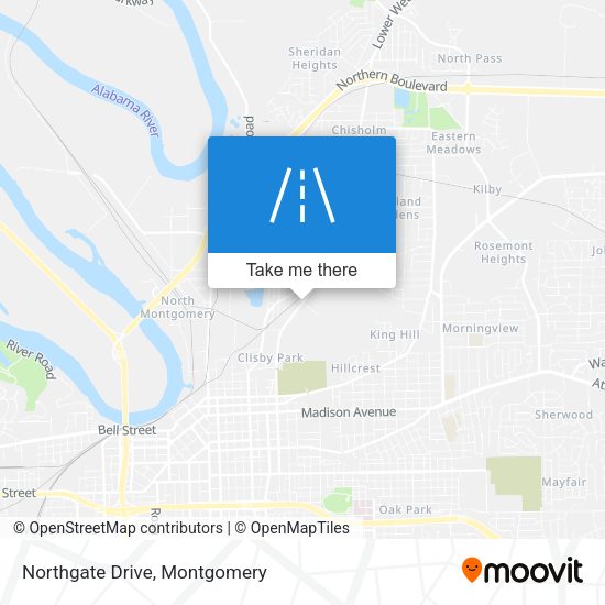 Northgate Drive map