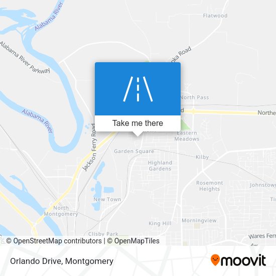 Mapa de Orlando Drive