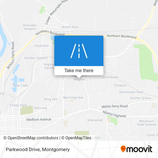 Parkwood Drive map