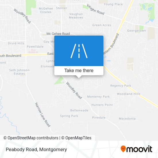 Mapa de Peabody Road