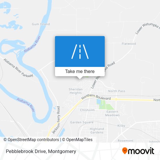 Mapa de Pebblebrook Drive