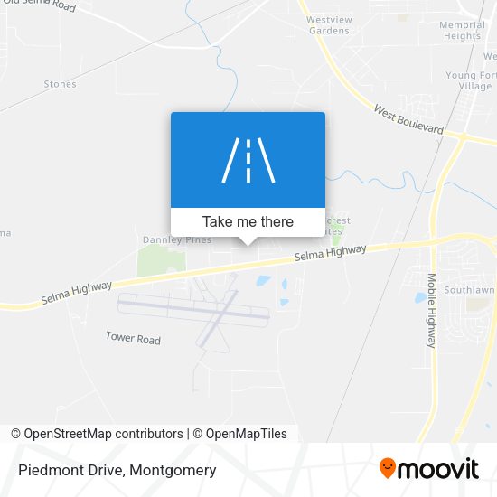 Mapa de Piedmont Drive