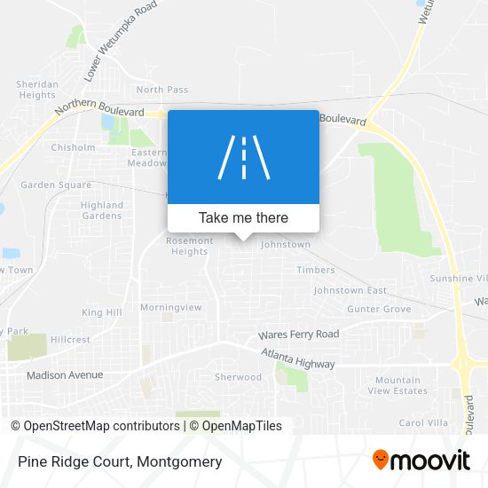Pine Ridge Court map