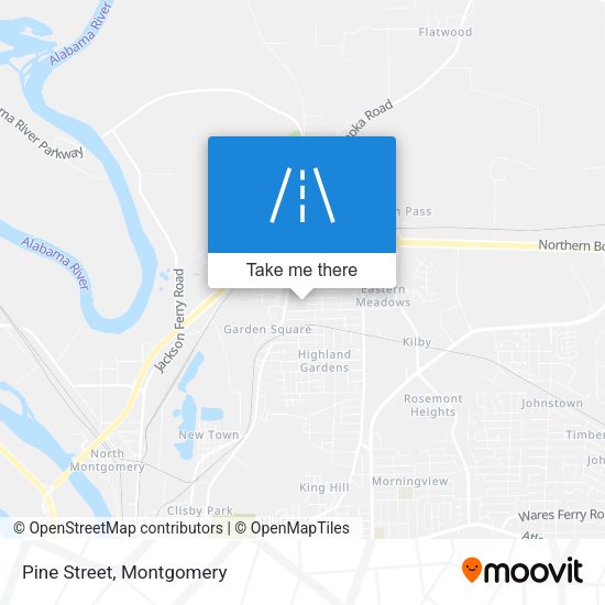 Mapa de Pine Street