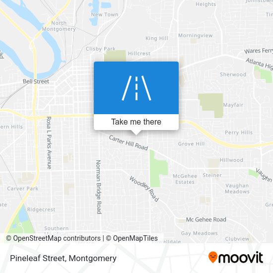 Pineleaf Street map