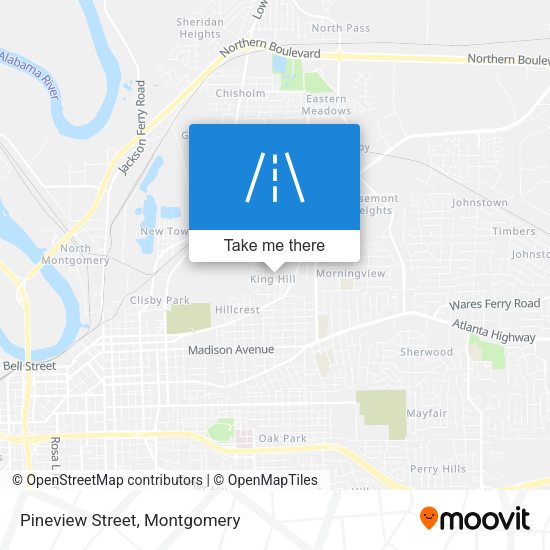 Pineview Street map