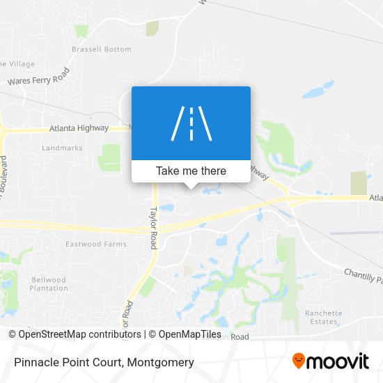 Mapa de Pinnacle Point Court