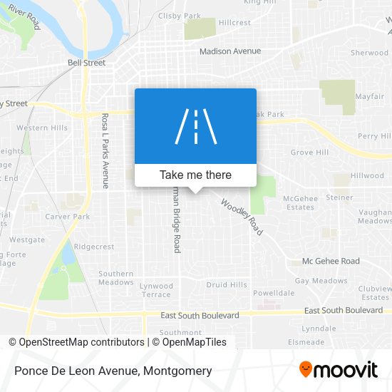 Ponce De Leon Avenue map