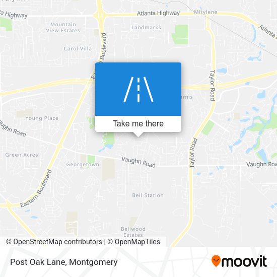 Mapa de Post Oak Lane