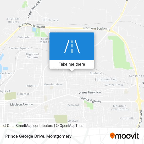 Prince George Drive map