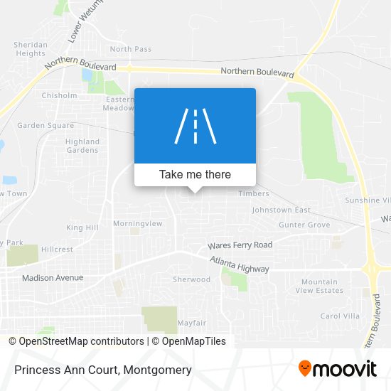 Princess Ann Court map