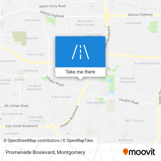 Promenade Boulevard map