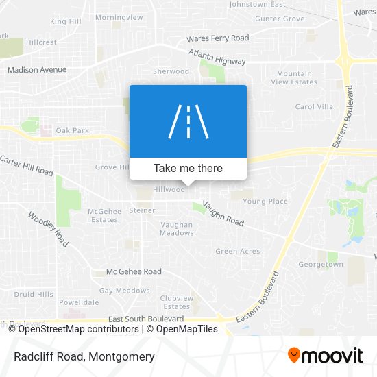 Mapa de Radcliff Road