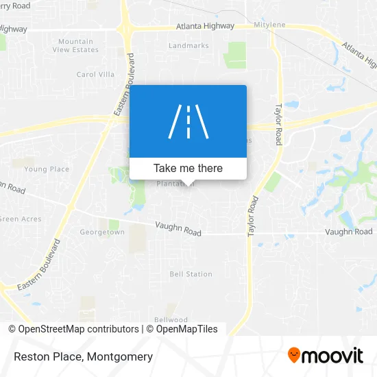 Reston Place map