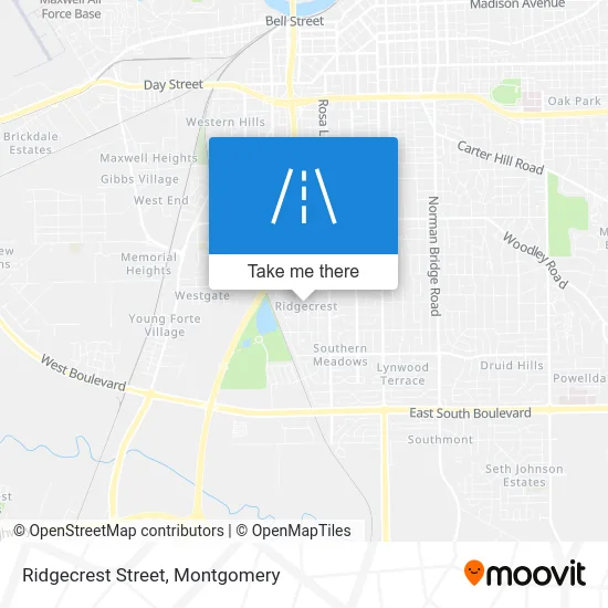 Ridgecrest Street map