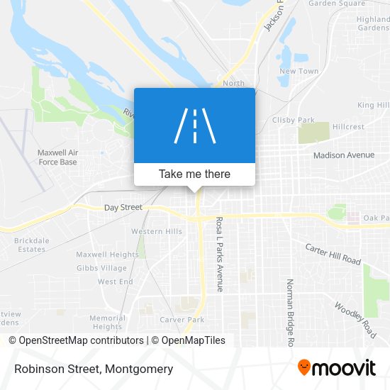 Robinson Street map