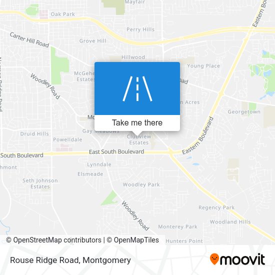 Rouse Ridge Road map