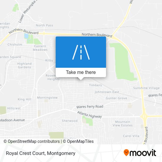 Royal Crest Court map