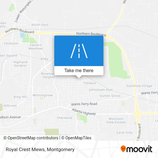 Royal Crest Mews map