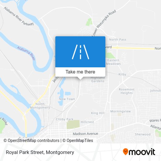 Royal Park Street map