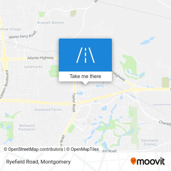 Mapa de Ryefield Road