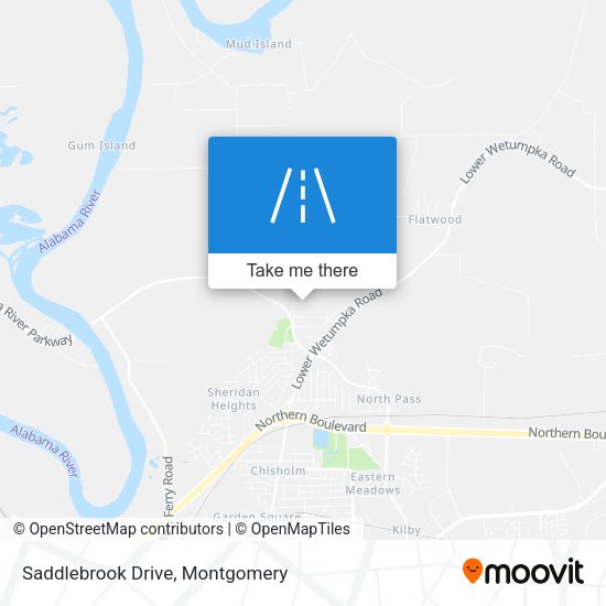Saddlebrook Drive map