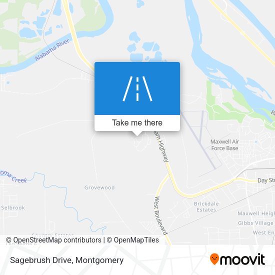 Sagebrush Drive map