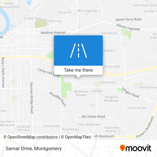 Mapa de Samar Drive