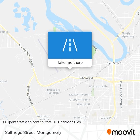 Selfridge Street map
