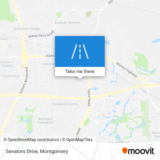 Senators Drive map