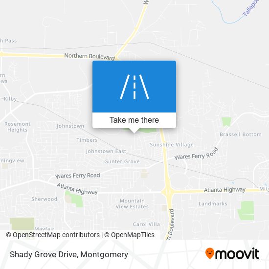 Shady Grove Drive map