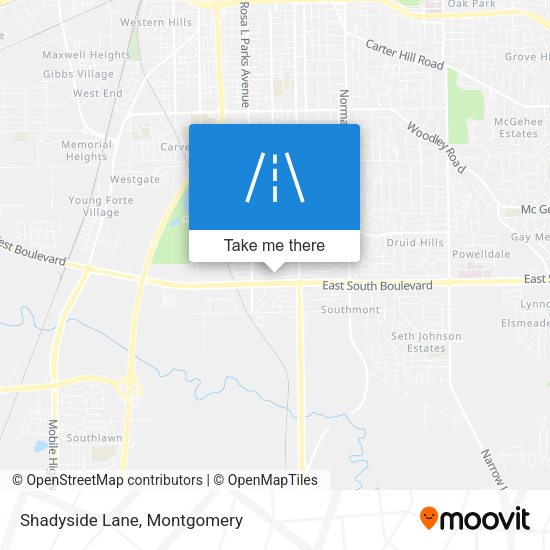 Mapa de Shadyside Lane