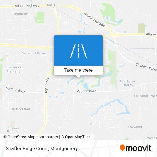 Shaffer Ridge Court map