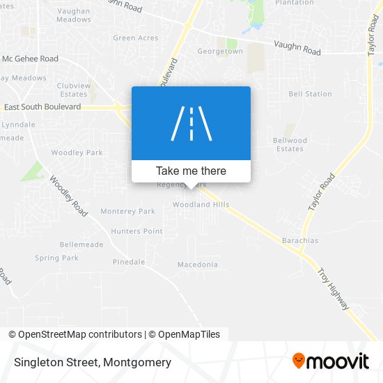 Singleton Street map