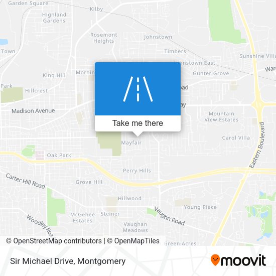 Sir Michael Drive map