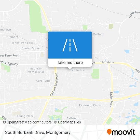 Mapa de South Burbank Drive