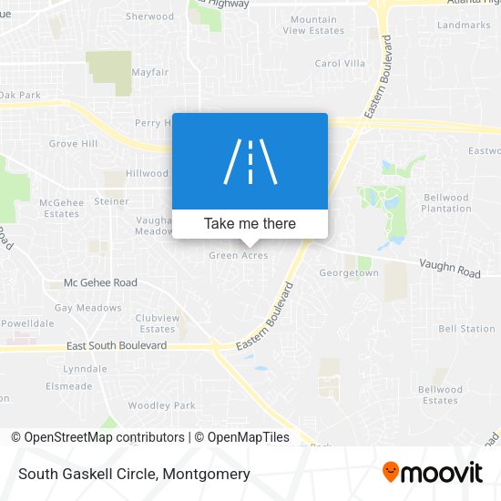 South Gaskell Circle map