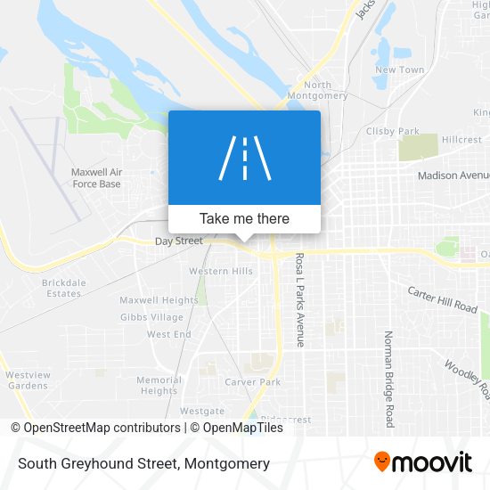 Mapa de South Greyhound Street