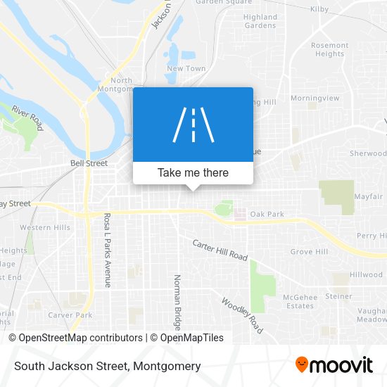 South Jackson Street map