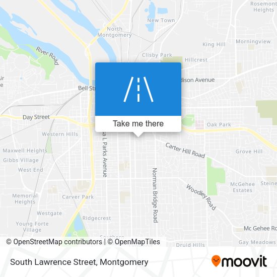 South Lawrence Street map