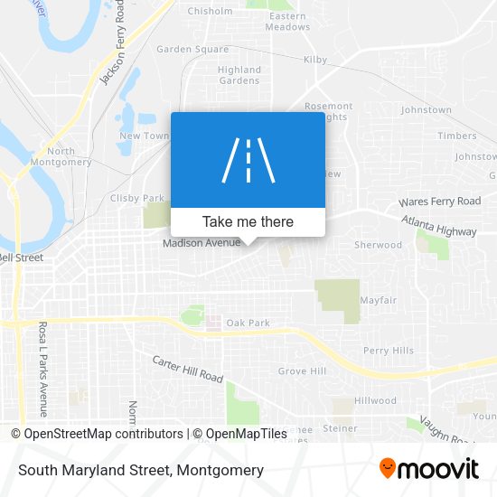 South Maryland Street map