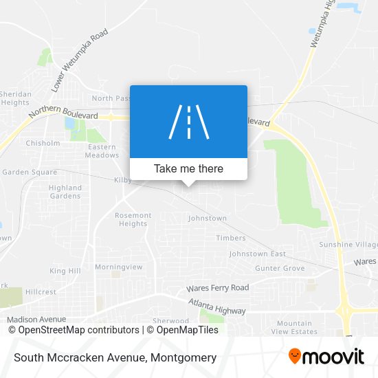 South Mccracken Avenue map