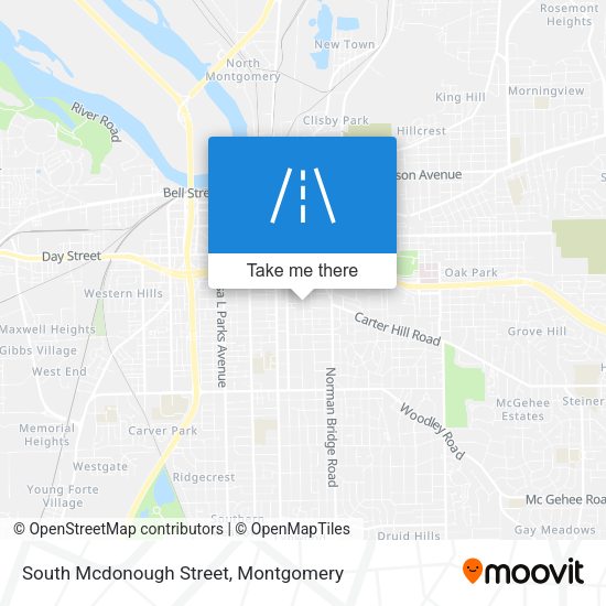 Mapa de South Mcdonough Street