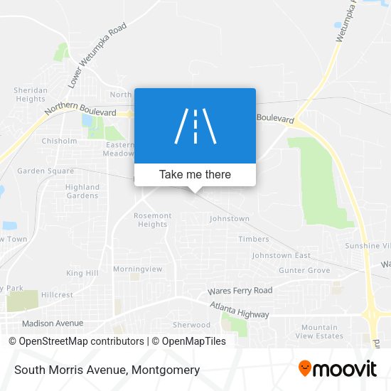 South Morris Avenue map