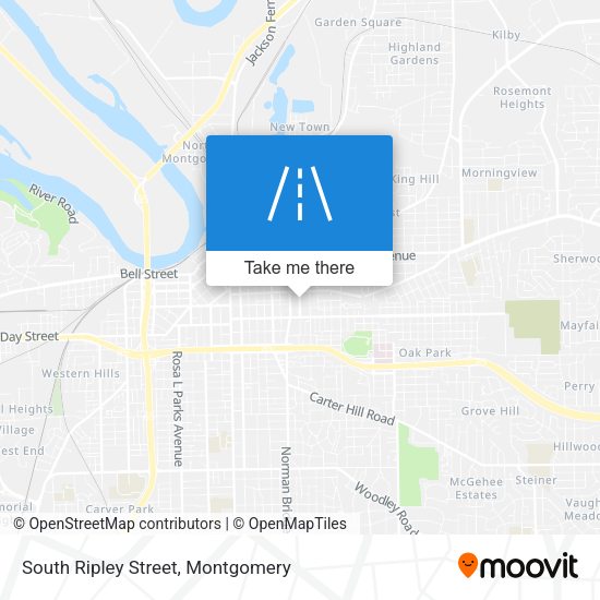 Mapa de South Ripley Street