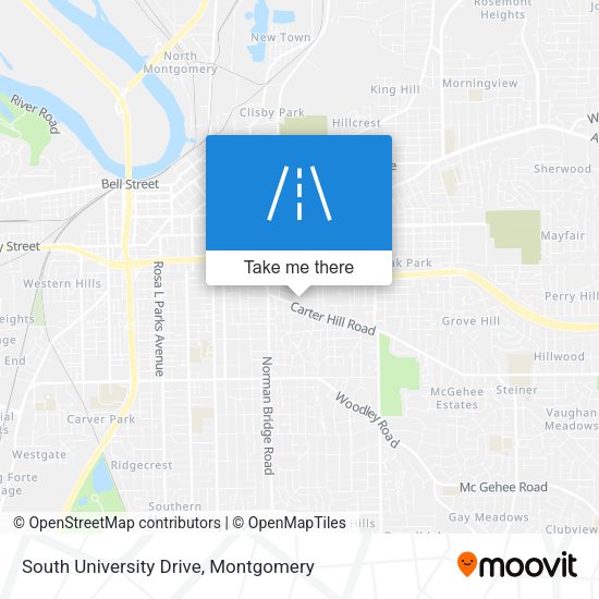 South University Drive map